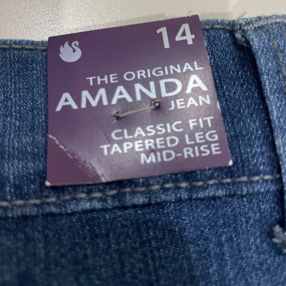 Gloria Vanderbilt Jeans Size 14. Classic Fit, Tapered Leg, Mid-Rise. NWT! - Picture 9 of 9